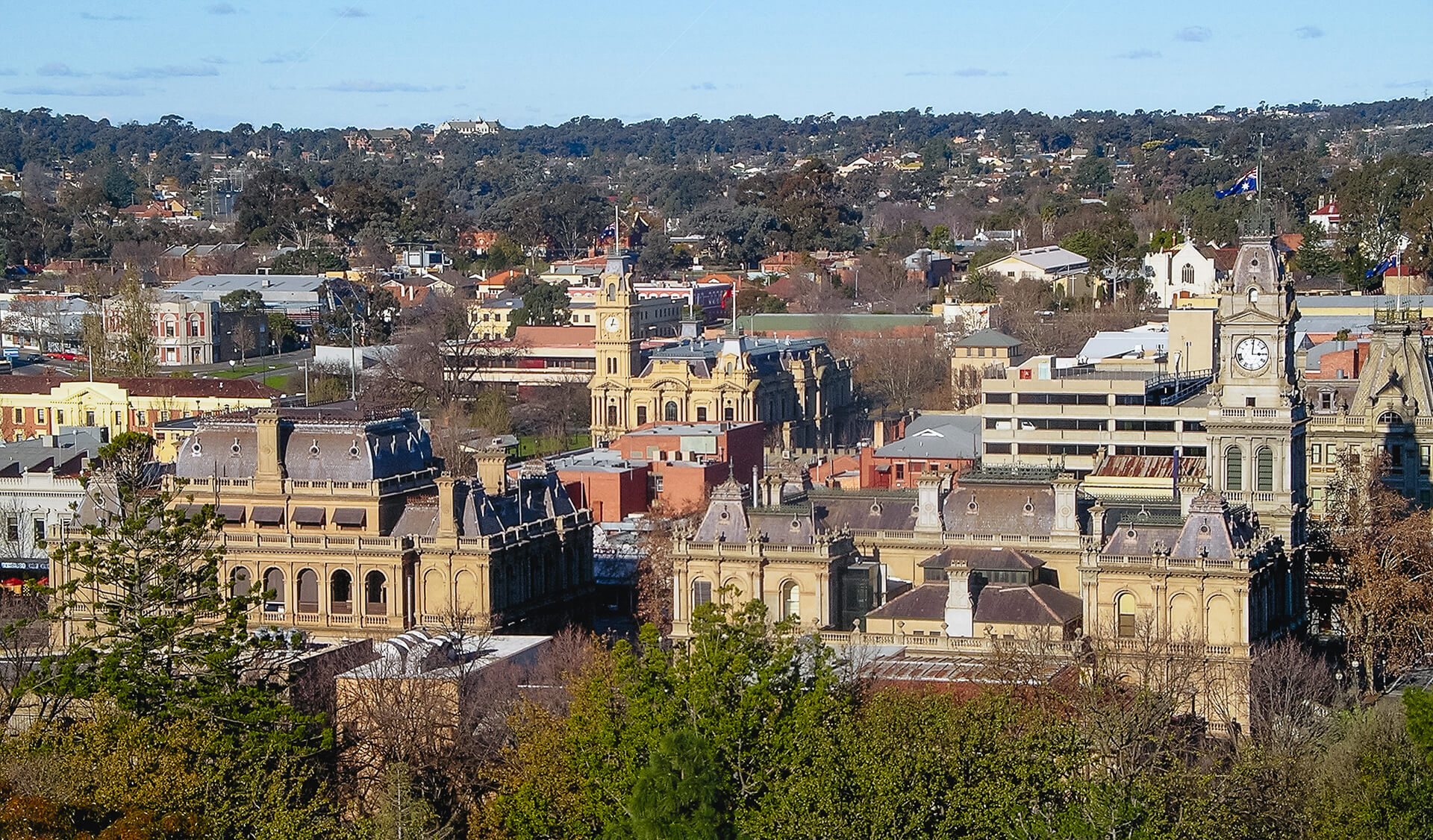 Bendigo Skyline Representing Adroit Conveyancing Bendigo Office Location